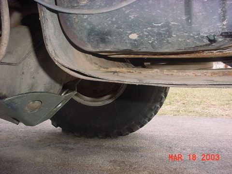 1980 Ford Bronco - daytime pics of the gas tank skid gap