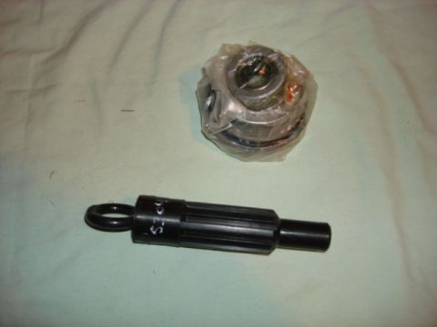 1983 Ford Bronco - here is the pilot bushing, throw out and alignment tool