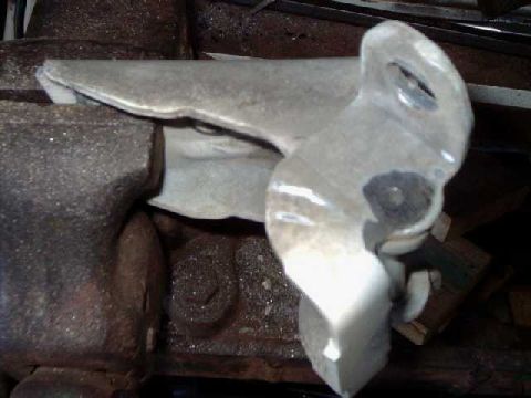 1984 Ford Bronco - grind off lip of stock pin