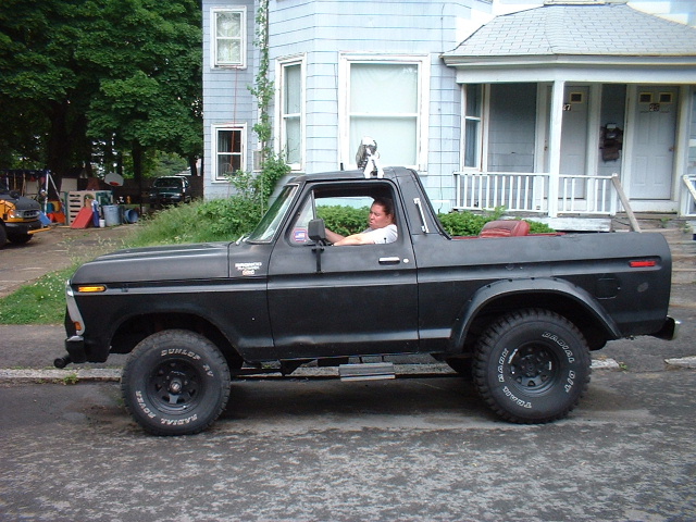 Black 1979 Ford Bronco side view