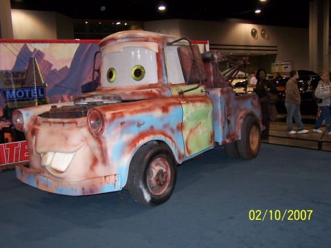 1979 Ford F-150 - Replica of Mater the tow truck from the movie Cars on display.