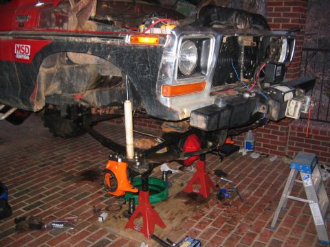 Gas tank swap and front axle rebuild