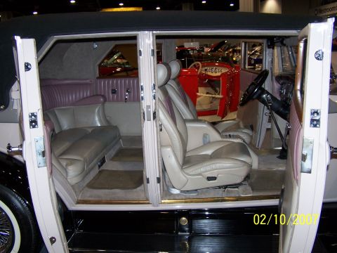 1979 Ford F-150 - The spacious interior of a limousine features multiple rows of comfortable seating and elegant trim details.