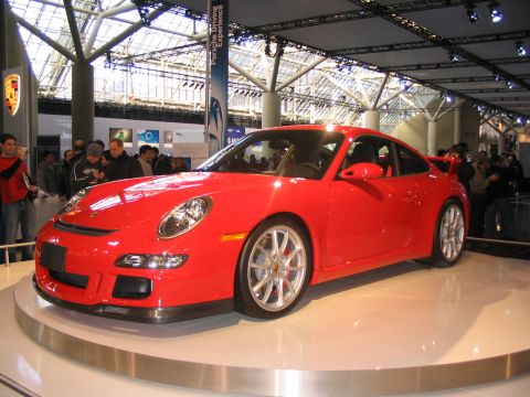 1993 Ford Taurus - Red Porsche 911 on display at the Toronto International Auto Show 2007.