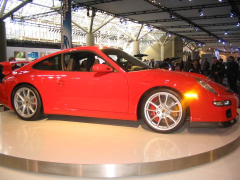 1993 Ford Taurus - A red Porsche 911 is displayed at the Toronto International Auto Show in 2007.