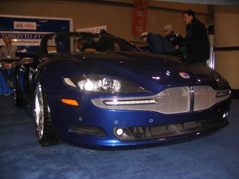 1993 Ford Taurus - A blue convertible sports car is displayed at the Toronto International Auto Show 2007.