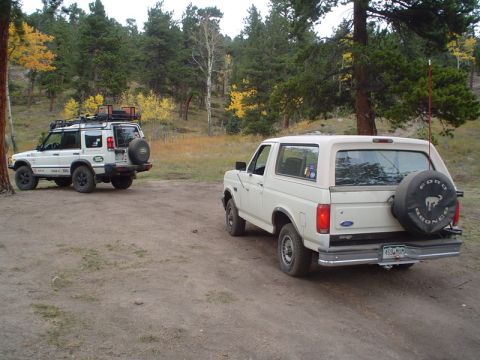 1992 Ford Bronco - My Uncles LR and my Bronco resting...