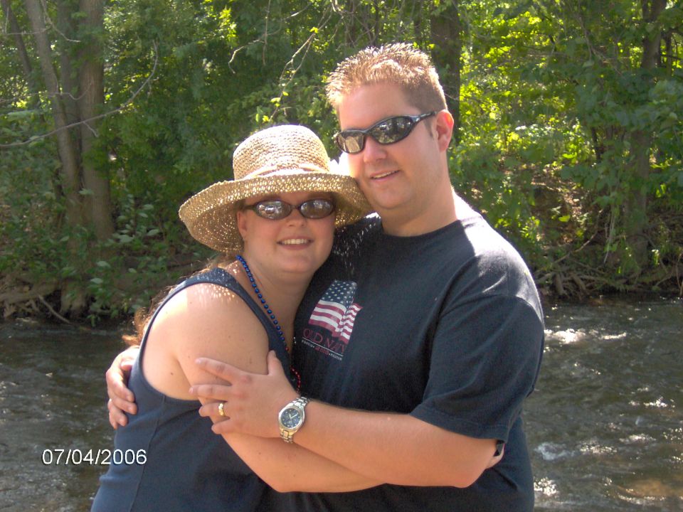 Me and the wife with her new hat
