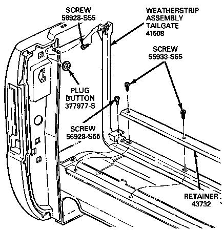 1986 Ford Bronco - Exploded view with Ford part numbers