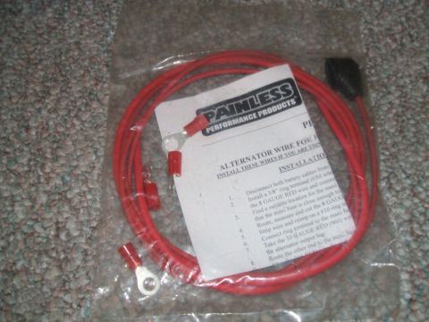 1974 Dodge Challenger - New Painless Performance Products alternator wire kit shown with installation instructions.