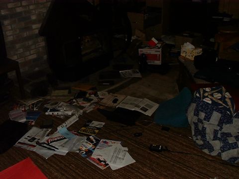 1986 Ford Bronco - Here is my research station with my Laptop, books, and articals filed with libray... Okay its my messy basment den!