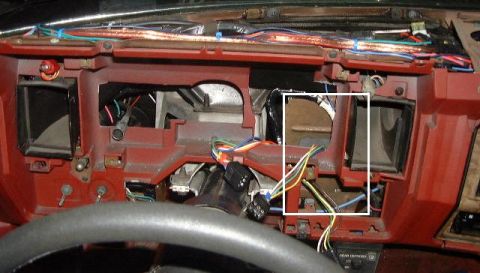 1986 Ford Bronco - Here is where the EEC mounts under the dash. It is so safe here; no side impact, water under the hood, or underhood heat will ever bother i…