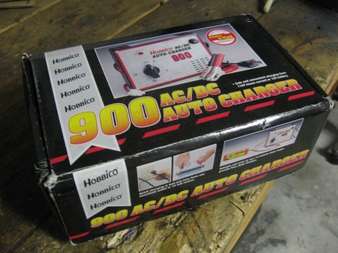 1974 Ford F-100 - Box for a Hobico 900 AC/DC Auto Charger, showing product images and usage diagrams.