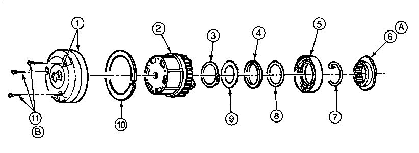 Exploded View of the 1996 Auto Hubs.