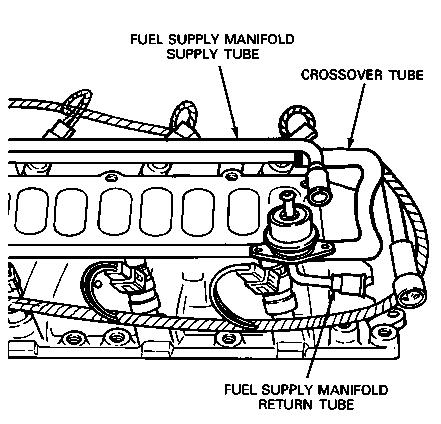 1986 Ford Bronco - Fuelrail with pressure regulator
