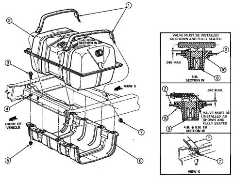 1986 Ford Bronco - fuel tank mounting. Keith L loves to imporve and rant on the factory quality