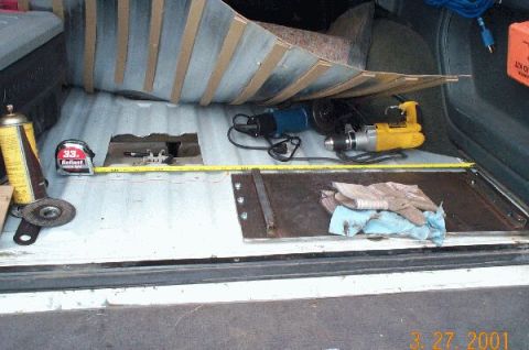 1986 Ford Bronco - Rough measurement of hole from pass side, 28"