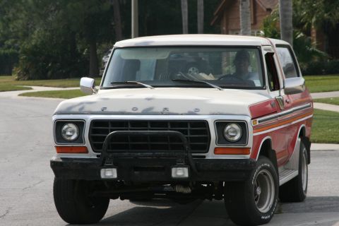 1978 Ford Bronco - just off loaded from the trailer