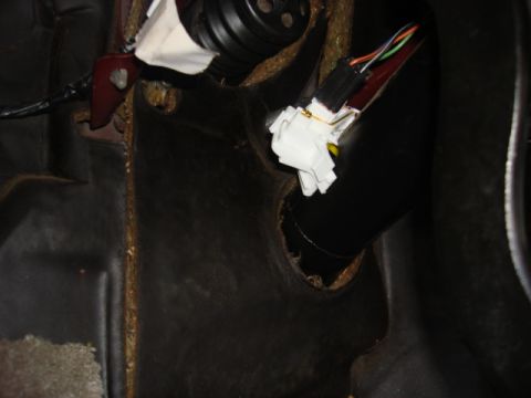 1983 Ford Bronco - it clips just inside of the firewall on the inside. here is the new one in place.