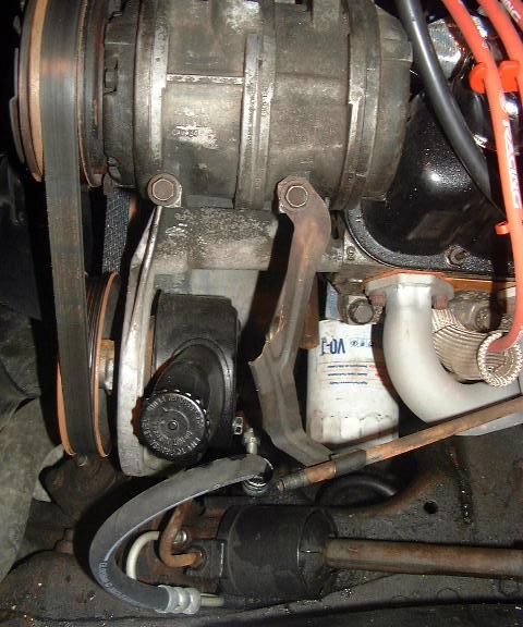 1986 Ford Bronco - This is MY Sag pump. I used the Older can, the ARG super pump, and a rotatable output. I can use the stock high pressure hose. This is my o…