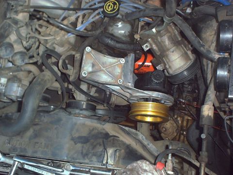 1986 Ford Bronco - Mounted on 5.0L Bronco, this one has the pully to drive a York onboard air.