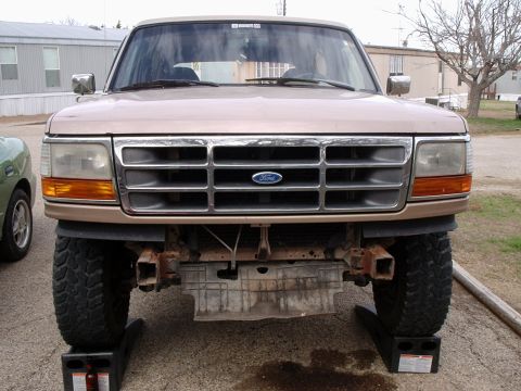 1996 Ford Bronco - Next remove the bumper.