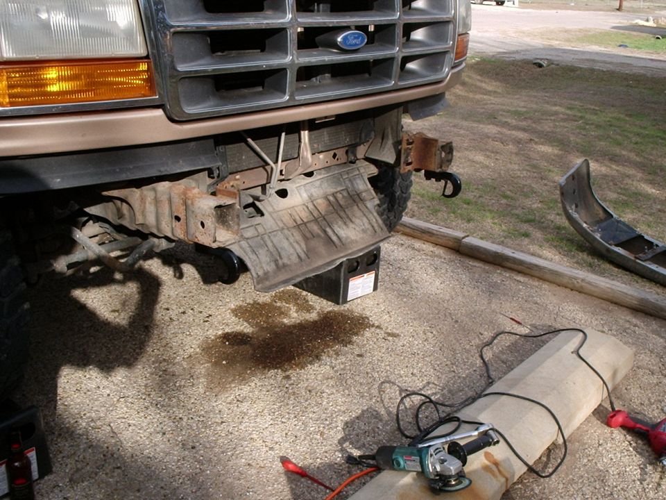 Here is a shot of both hooks. Only thing left is to mark and cut the bumper to go around the hooks.