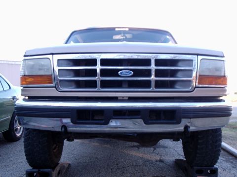 1996 Ford Bronco - Here is the completed job. I used a 2" hole saw and a grinder with a cutting wheel to make the cut-outs. This is definately a step where th…