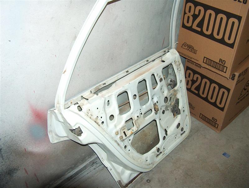 Rear door disassembled