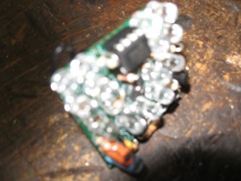 1968 Shelby GT500 - Close-up of a circuit board assembly with numerous small LEDs and electronic components.