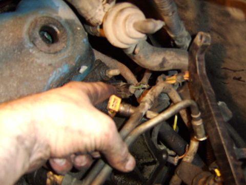 1989 Ford Bronco - don't forget to unplug the knock sensor which is in the back and easily missed.