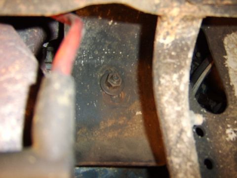 1989 Ford Bronco - this is the motor mount bolt on the passenger side