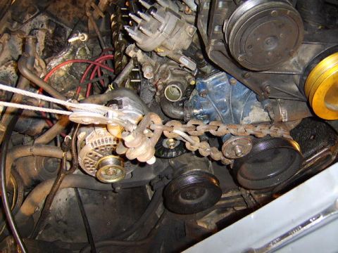 1989 Ford Bronco - ....and the other end around the vibration dampener.