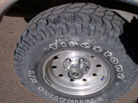 1996 Ford Bronco - The Las Cruces lava rocks can be real hard on your tires.