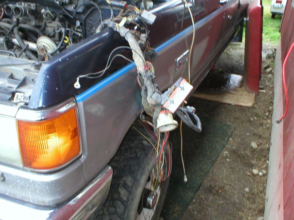 Holy cow!!!  Starting to isolate the engine harness & ECM wiring......
