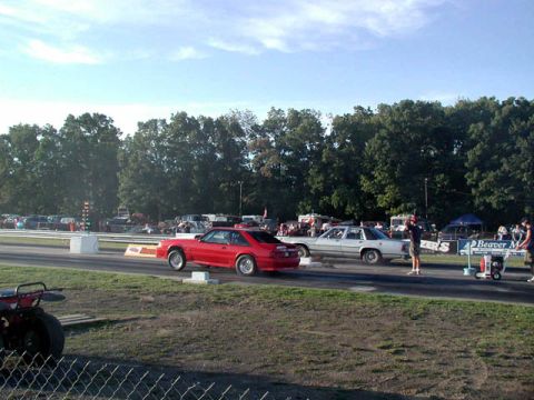 1989 Ford Crown Victoria LTD - floor it!...about to get my a$$ kicked by a 9 second Mustang :o