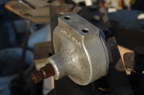 1992 Ford Explorer - A close-up of a steering box part, possibly from a Ford Explorer, with 'Coleman' cast into its housing.