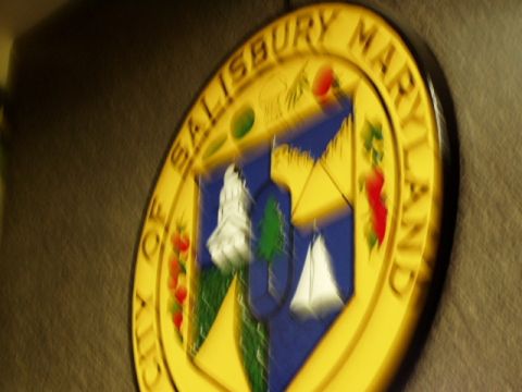 1993 Ford Probe - A close-up of the City of Salisbury, Maryland seal, showing its official emblem.