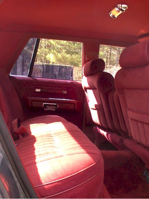 1987 Ford Crown Victoria LTD - Passenger side view of back seat.