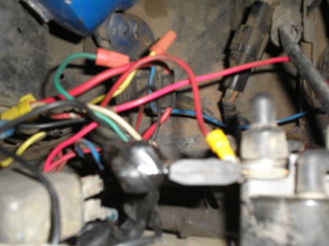 1990 Ford Bronco - Vehicle wiring harness with multiple connections and wires.