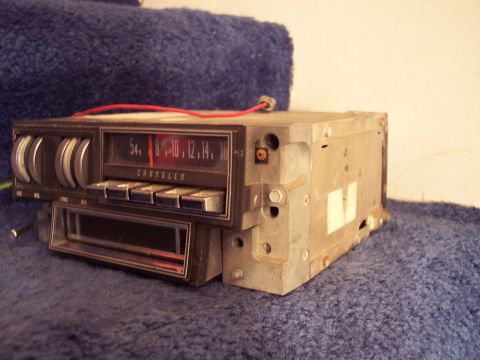1968 Chrysler Town & Country - This Chrysler radio, likely from the late 1960s, features an AM/FM tuner and push-button presets.