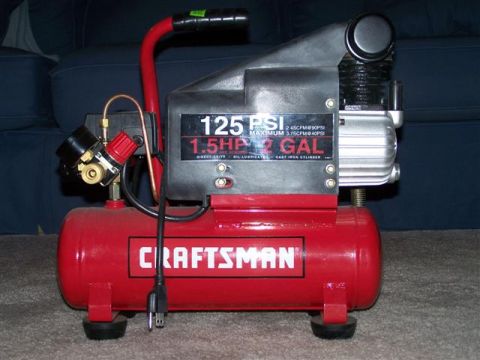 1995 Ford Bronco - Craftsman air compressor with 1.5 HP motor and 2-gallon tank is ready for use.