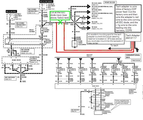 1996 Mercury Grand Marquis - http://www.crownvic.net/drock96marquis/tach.htm 98-02 Tach retrofit wiring