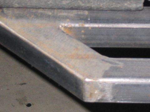 1979 Ford Bronco - weld beads sanded down