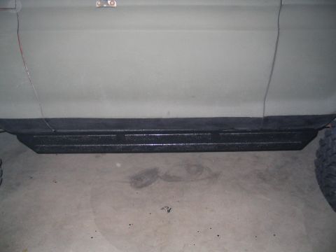 1979 Ford Bronco - final coat of Herculiner to prevent slipping when getting in/out