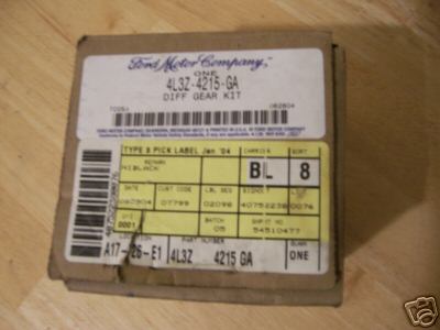 1991 Ford Bronco - Box for a Ford Diff Gear Kit, part number 4L3Z-4215-GA, with a pick label dated Jan '04.