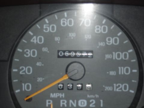 1995 Mercury Grand Marquis - The odometer days after I bought the car. Low original miles.