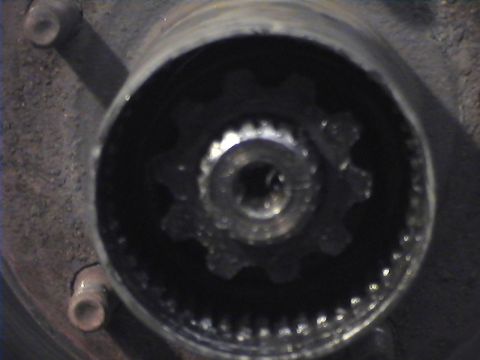 1978 Ford Bronco - This image shows a splined hub assembly, a component of a vehicle's drivetrain.