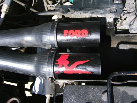 1991 Ford Bronco - placed in the rubber tubes
