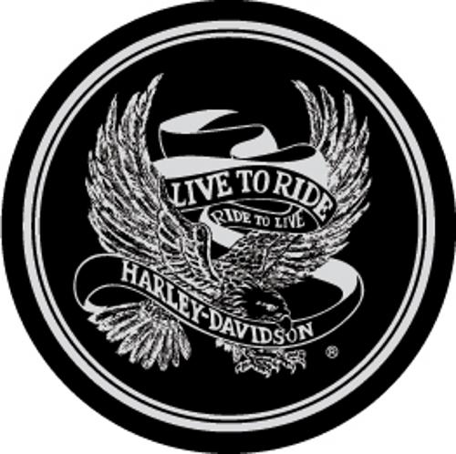 Harley-Davidson logo with eagle and banner